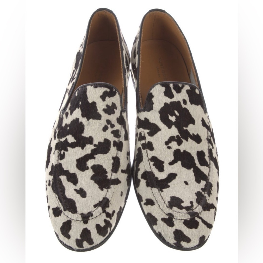 Kurt Geiger Ponyhair Animal Print Loafers Size 9 - Picture 4 of 4